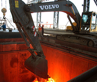 莱钢泰东钢渣资源生产车间 莱钢泰东钢渣资源生产车间